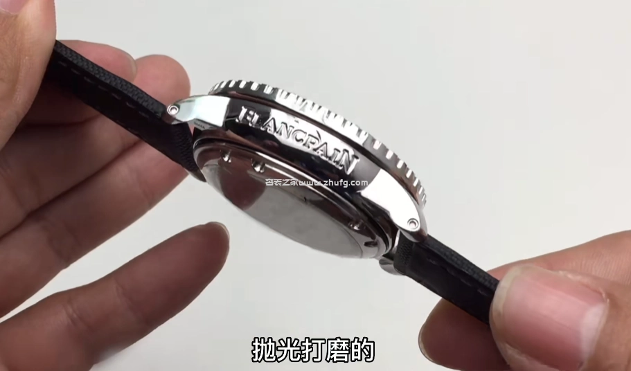 寶珀五十噚外圈齒牙拋光細節
