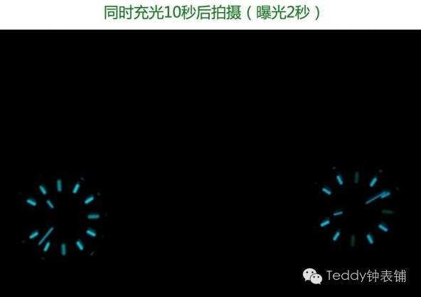 夜光5分鐘對比