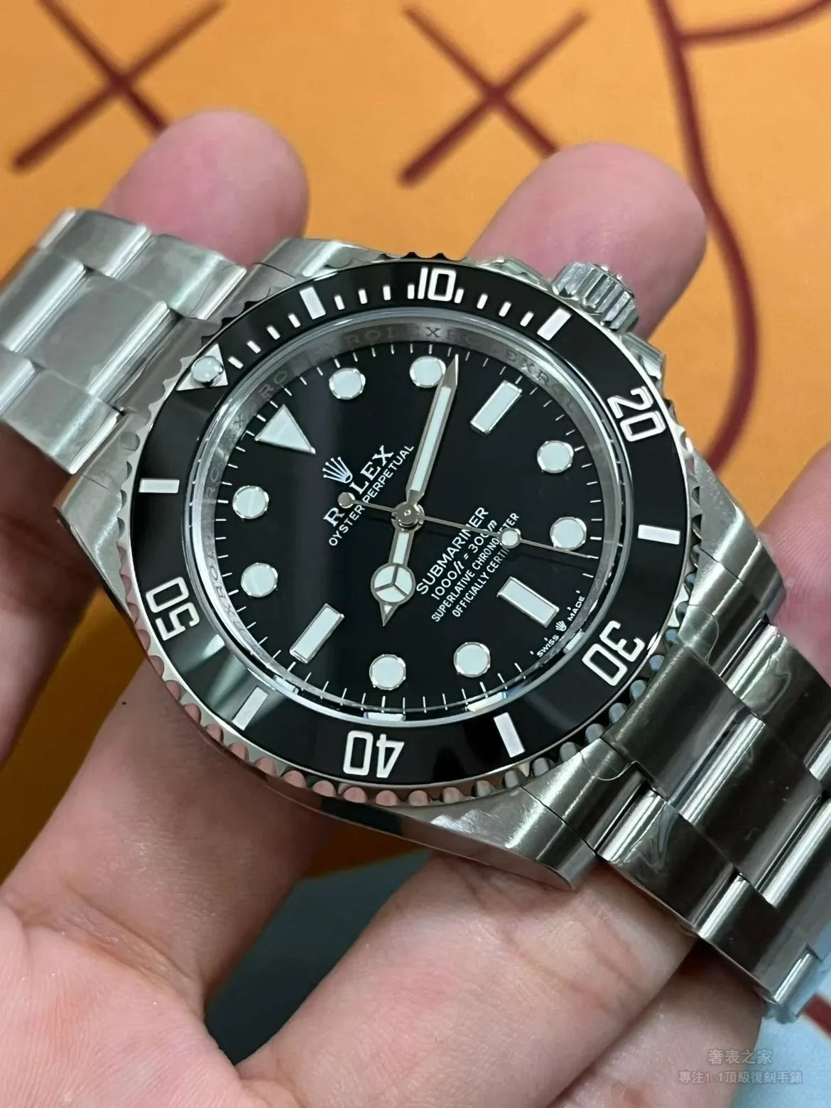 VS工廠勞力士Submariner 124060日常佩戴腕上寫真