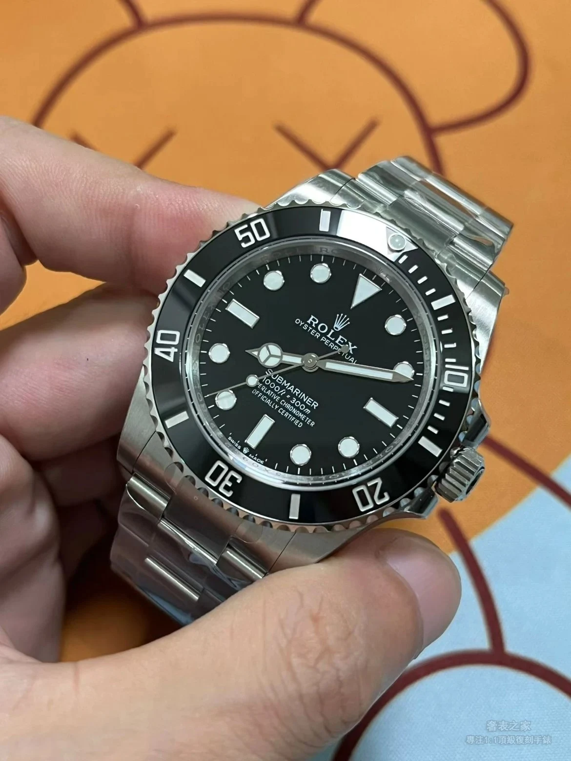 VS工廠Submariner 124060陶瓷圈口細節904L鋼材