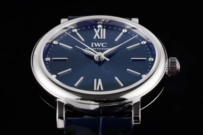 IWC万国复刻表柏涛菲诺女表34mm张钧甯同款细节图