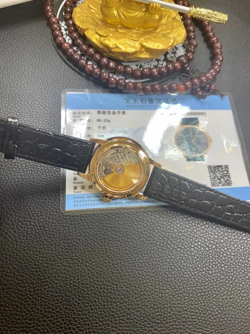 真金复刻江诗丹顿18k金表伍陆之型系列4000E/000R-B438男表机芯图