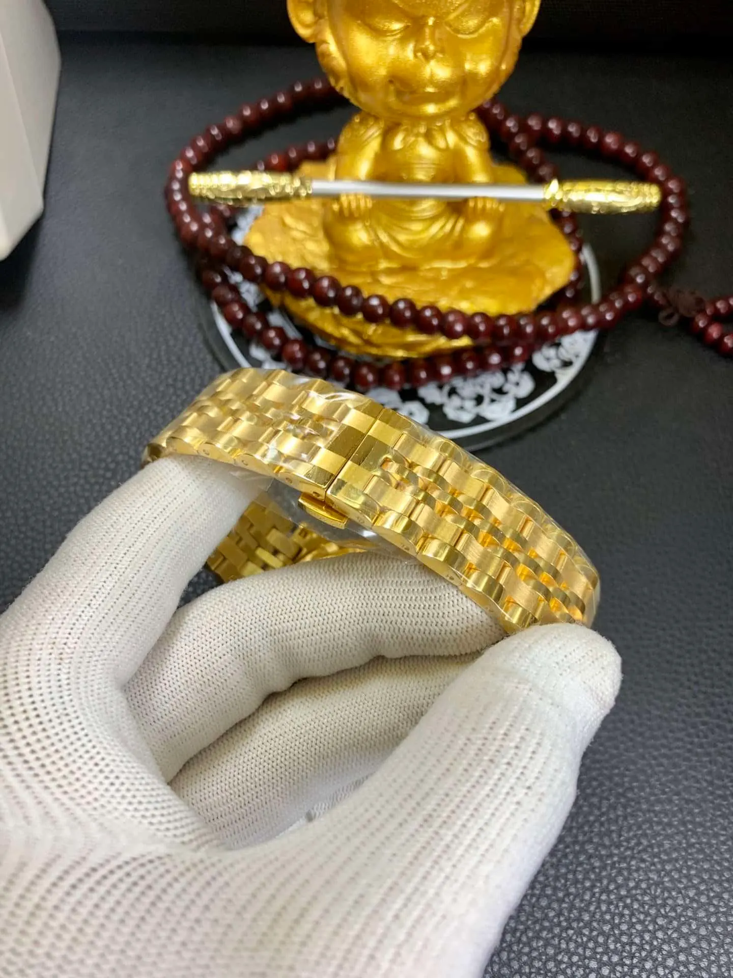 真金復刻18K黃金 江詩丹頓 實拍出貨 支援國檢證書 一卡一碼錶扣圖