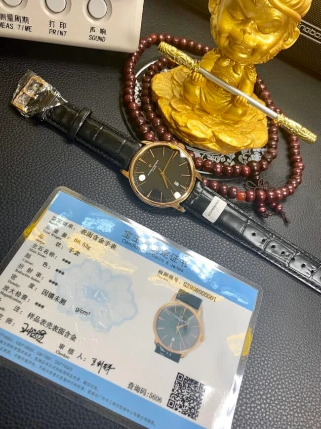 真金復刻江詩丹頓18k玫瑰金表傳承系列85180/000R-9166腕錶正面圖