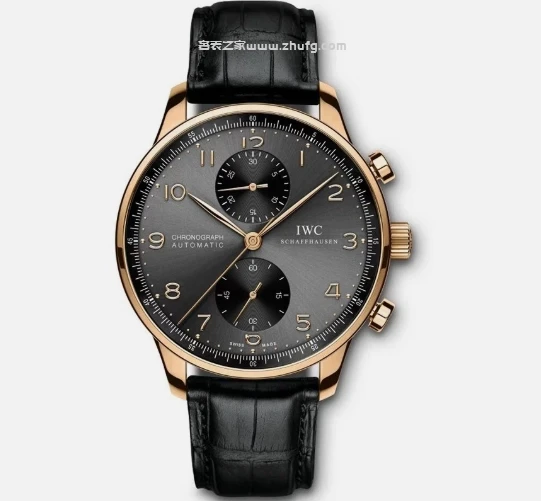 萬國 IWC 葡萄牙計時 IW371482 玫瑰金灰面 ZF廠 自動機械計時復刻腕錶 40.9mm - 1