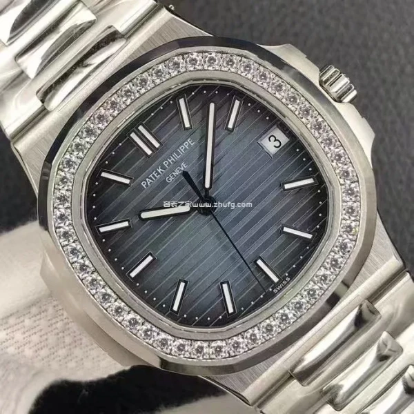 ZF廠百達翡麗38MM古典表系列5153G-001黑盤翻蓋腕表 - 1