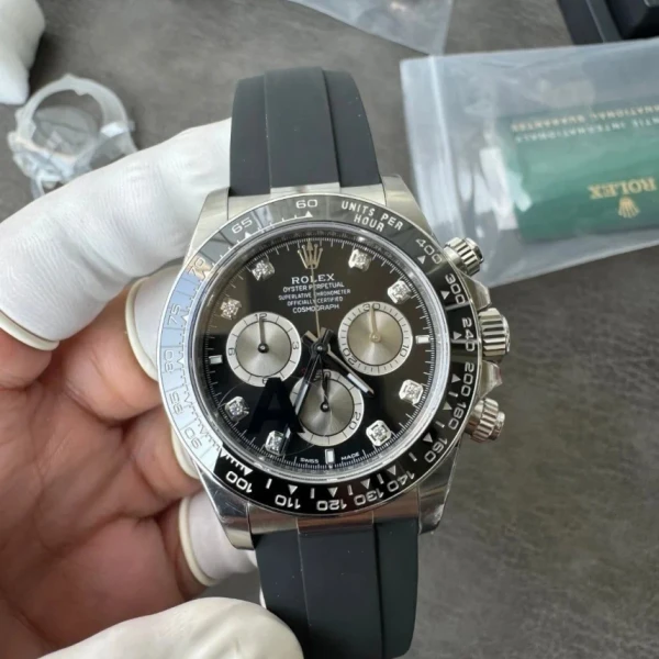 勞力士 迪通拿 M126519LN-0004 黑面鑽標膠帶款 VS廠 1:1復刻錶 - 5