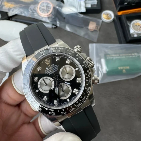 勞力士 迪通拿 M126519LN-0004 黑面鑽標膠帶款 VS廠 1:1復刻錶 - 1