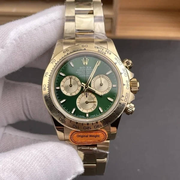 勞力士 迪通拿 m126508-0008 黃金綠面 CBD廠 1:1復刻錶 - 4
