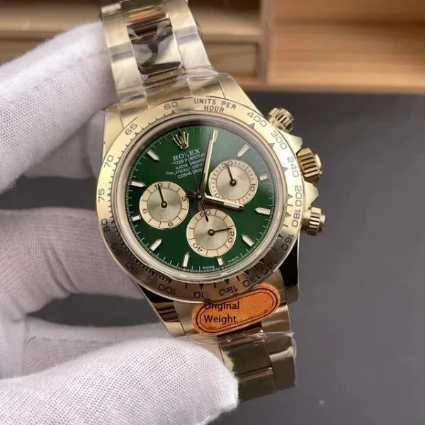勞力士 迪通拿 m126508-0008 黃金綠面 CBD廠 1:1復刻錶 - 5