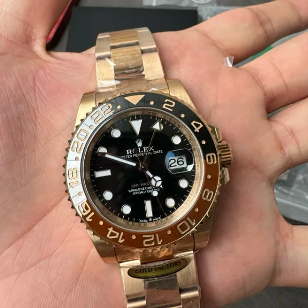 復刻勞力士GMT格林尼治型m126715chnr-0001玫瑰金 - 5