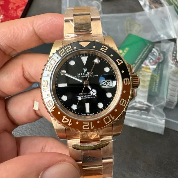 復刻勞力士GMT格林尼治型m126715chnr-0001玫瑰金 - 1