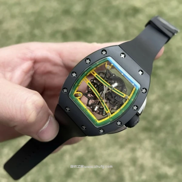 理查德米勒 RM 61-01 綠跑道 陶瓷碳纖維 超級復刻 49mm - 1