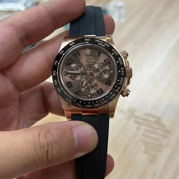 C廠勞力士巧克力迪通拿M116515ln-0015膠帶手錶 - 4