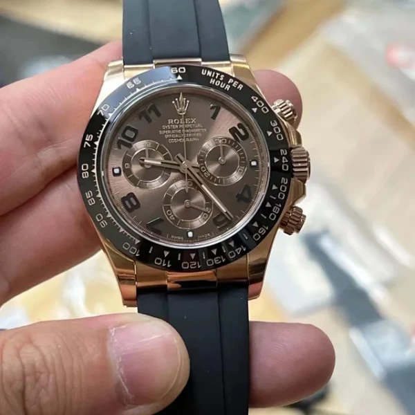 C廠勞力士巧克力迪通拿M116515ln-0015膠帶手錶 - 5