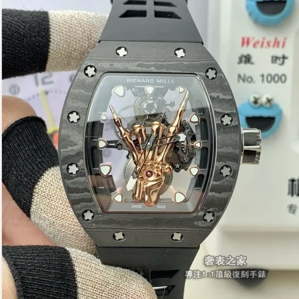 理查德米勒 RM47 真陀飛輪 黑武士 陶瓷腕錶 YS 一體機 1:1 復刻 - 1