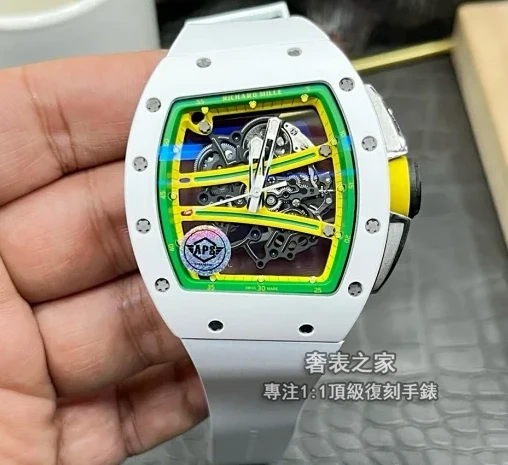 理查德米勒 RM61-01 白陶瓷 綠跑道 APS 復刻 - 1