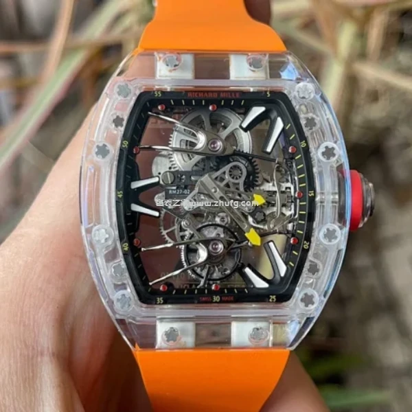 理查德米爾 RM56-03 藍寶石水晶 陀飛輪 男士腕錶 50mm 超級復刻 - 1