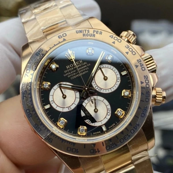 勞力士 迪通拿 m126505-0002 玫瑰金鑲鑽 VS廠 1:1復刻錶 - 4
