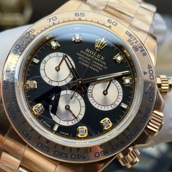 勞力士 迪通拿 m126505-0002 玫瑰金鑲鑽 VS廠 1:1復刻錶 - 1