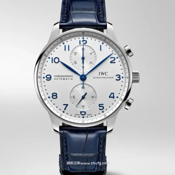 萬國 IWC 葡萄牙計時 IW371446 藍針白面 ZF V2 超級復刻版 41mm 自動計時腕錶 - 3