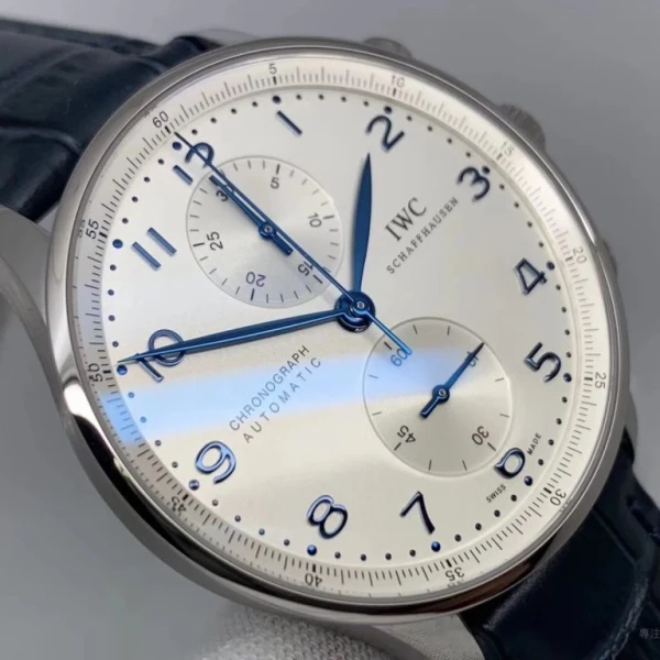 萬國 IWC 葡萄牙計時 IW371446 藍針白面 ZF V2 超級復刻版 41mm 自動計時腕錶 - 5
