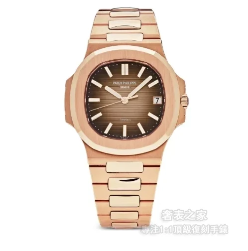 百達翡麗 鹦鹉螺 7018 玫瑰金 棕色面盤 PF 超薄 324機芯 36mm - 1